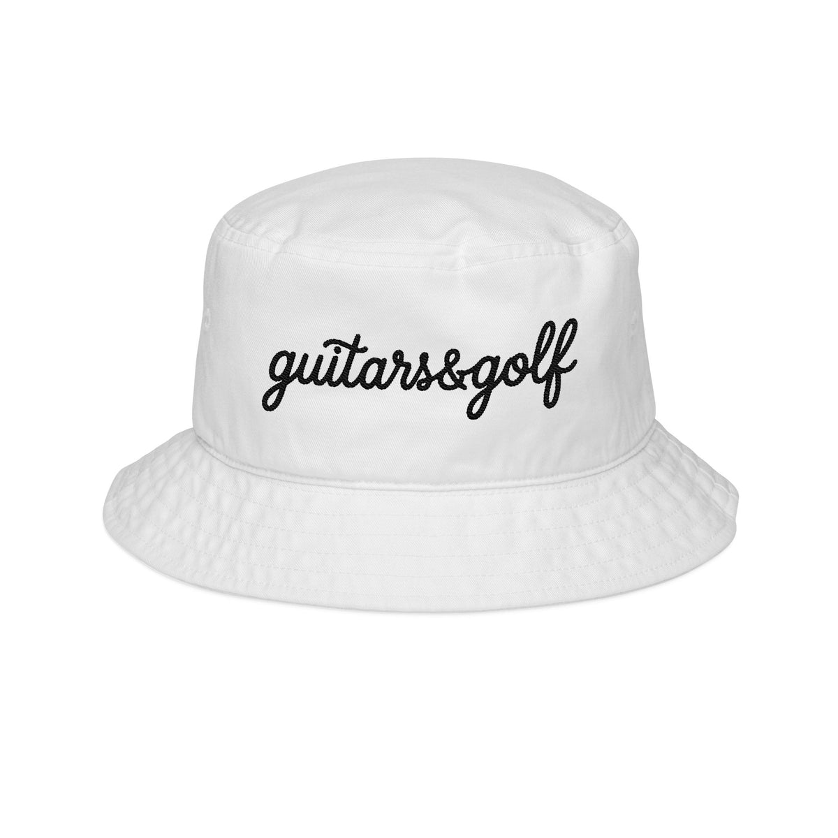 Guitars & Golf Embroidered Bucket Hat