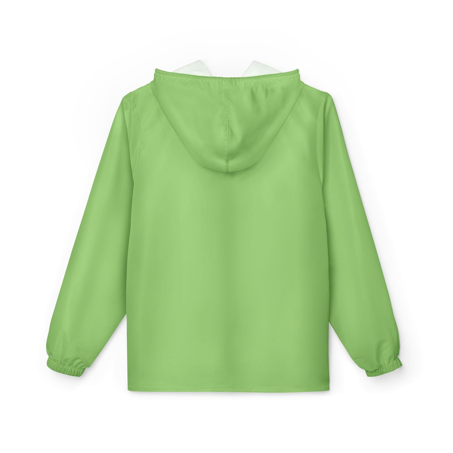 "Color Wheel" g&g Unisex Windbreaker Jacket in Granny Green