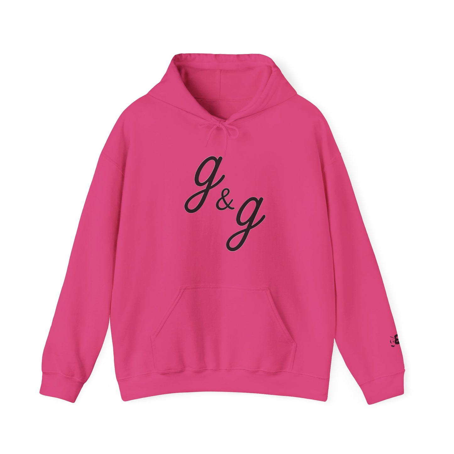 The "Lowercase" g&g Pro Black Logo Heavy Blend™ Hooded Sweatshirt