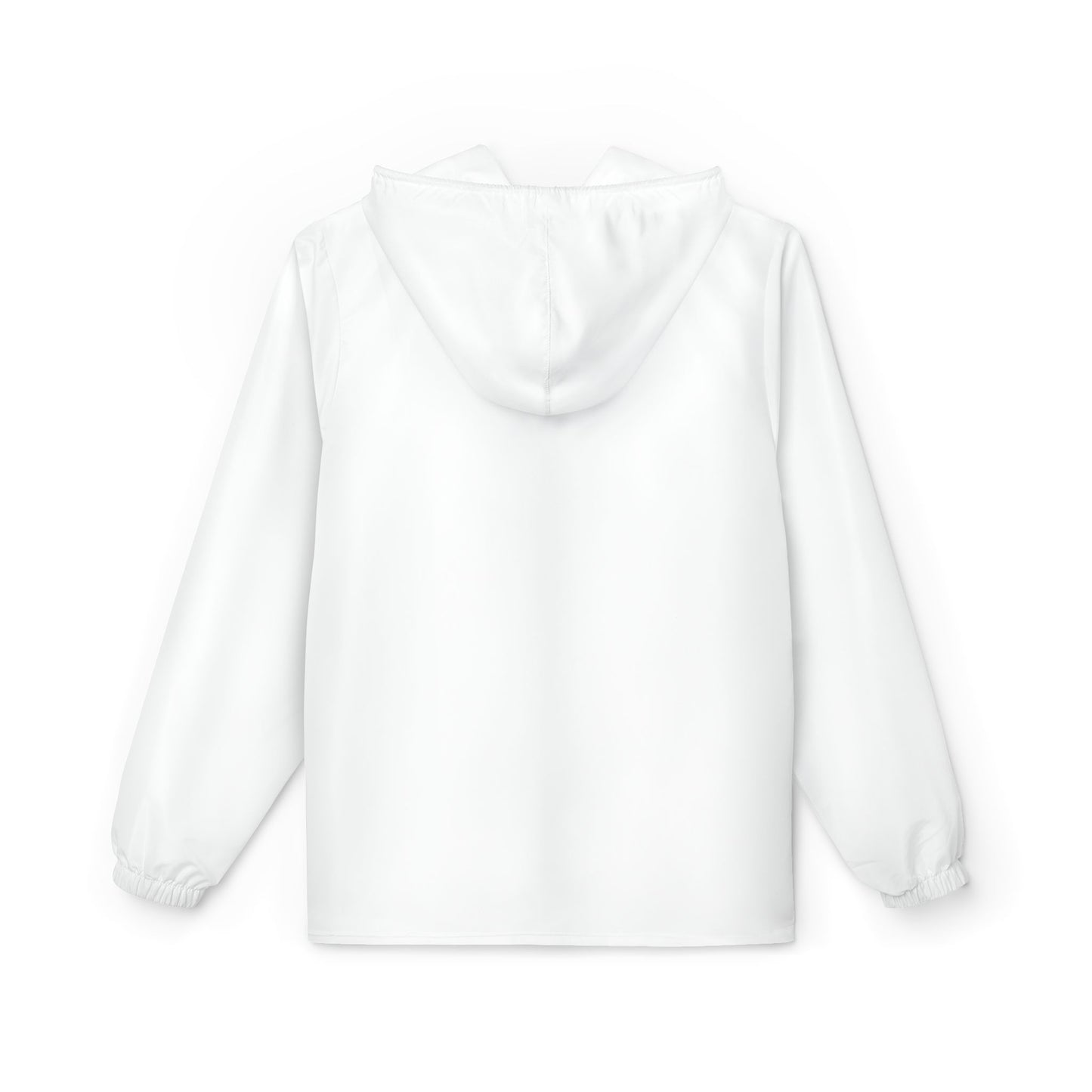 "Color Wheel" g&g Unisex Windbreaker Jacket in Quite White