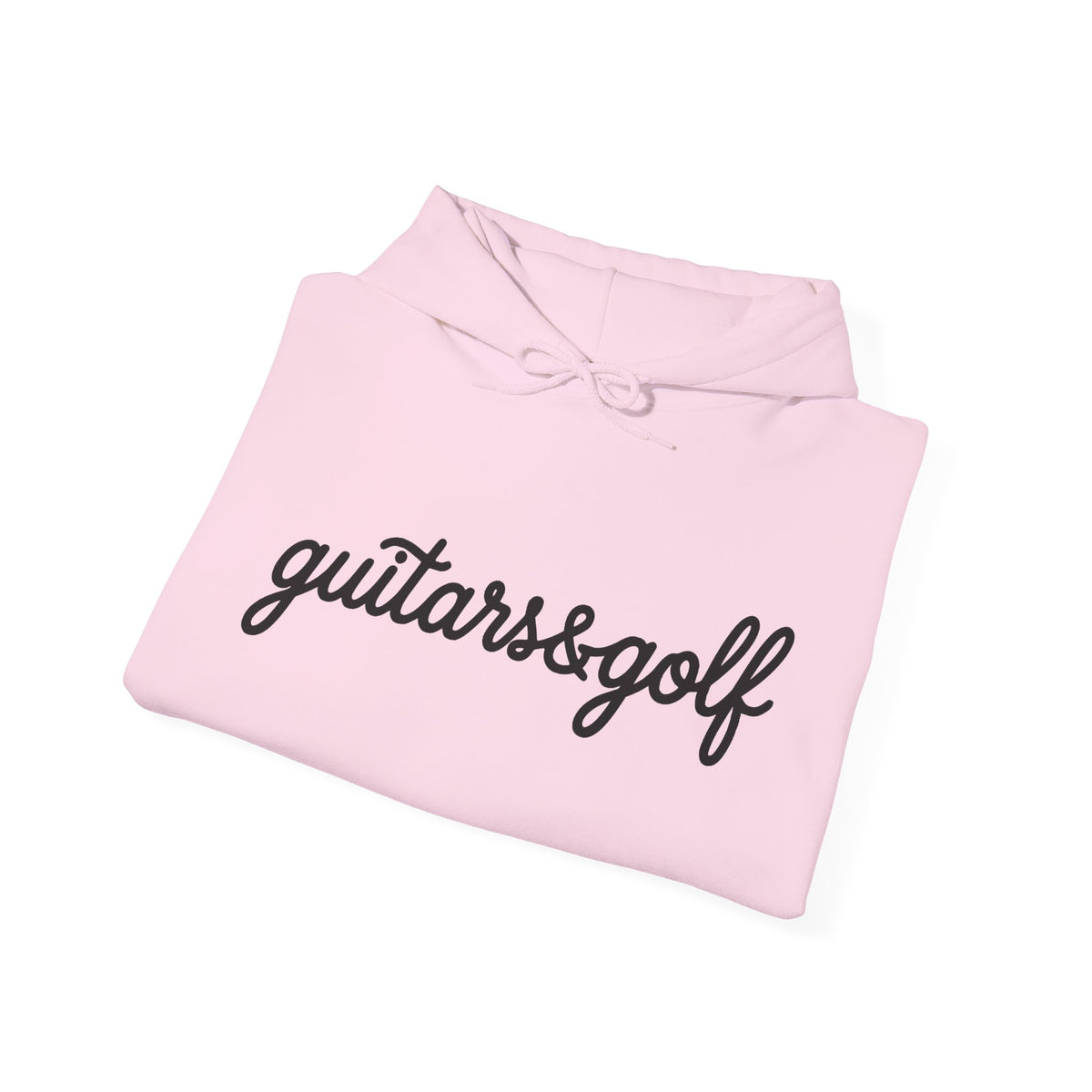 "guitars&golf" Black Logo Heavy Blend™ Hooded Sweatshirt