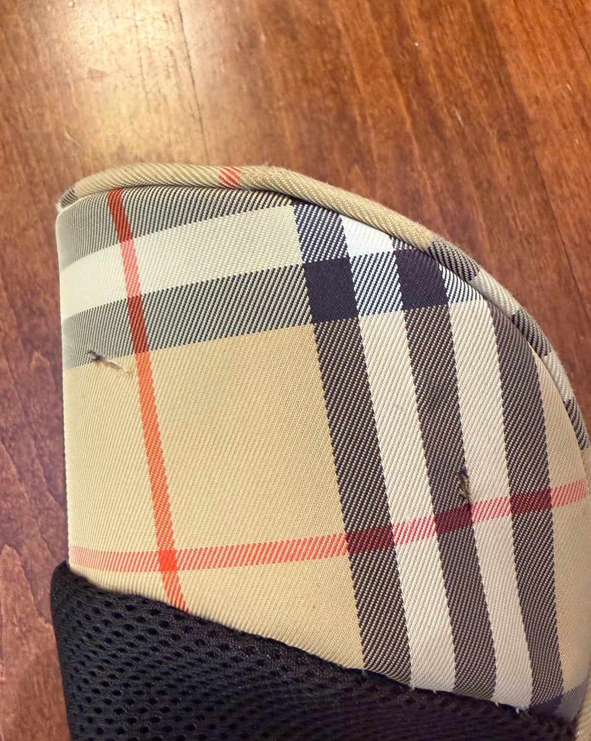 Vintage Burberry Embroidered Tartan Driver/Golf Club Headcover