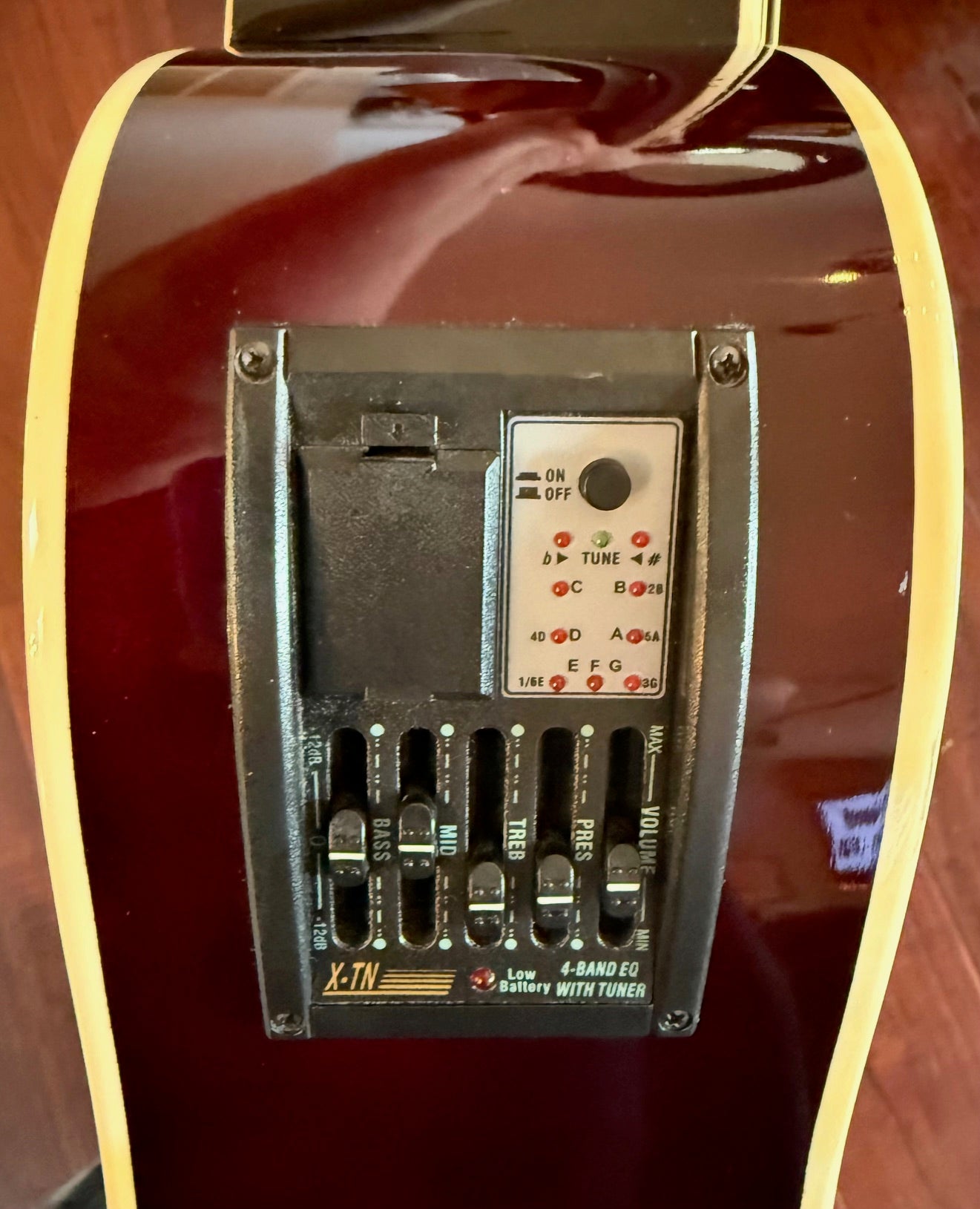 Aria AW-20CE-RS Acoustic Electric Guitar