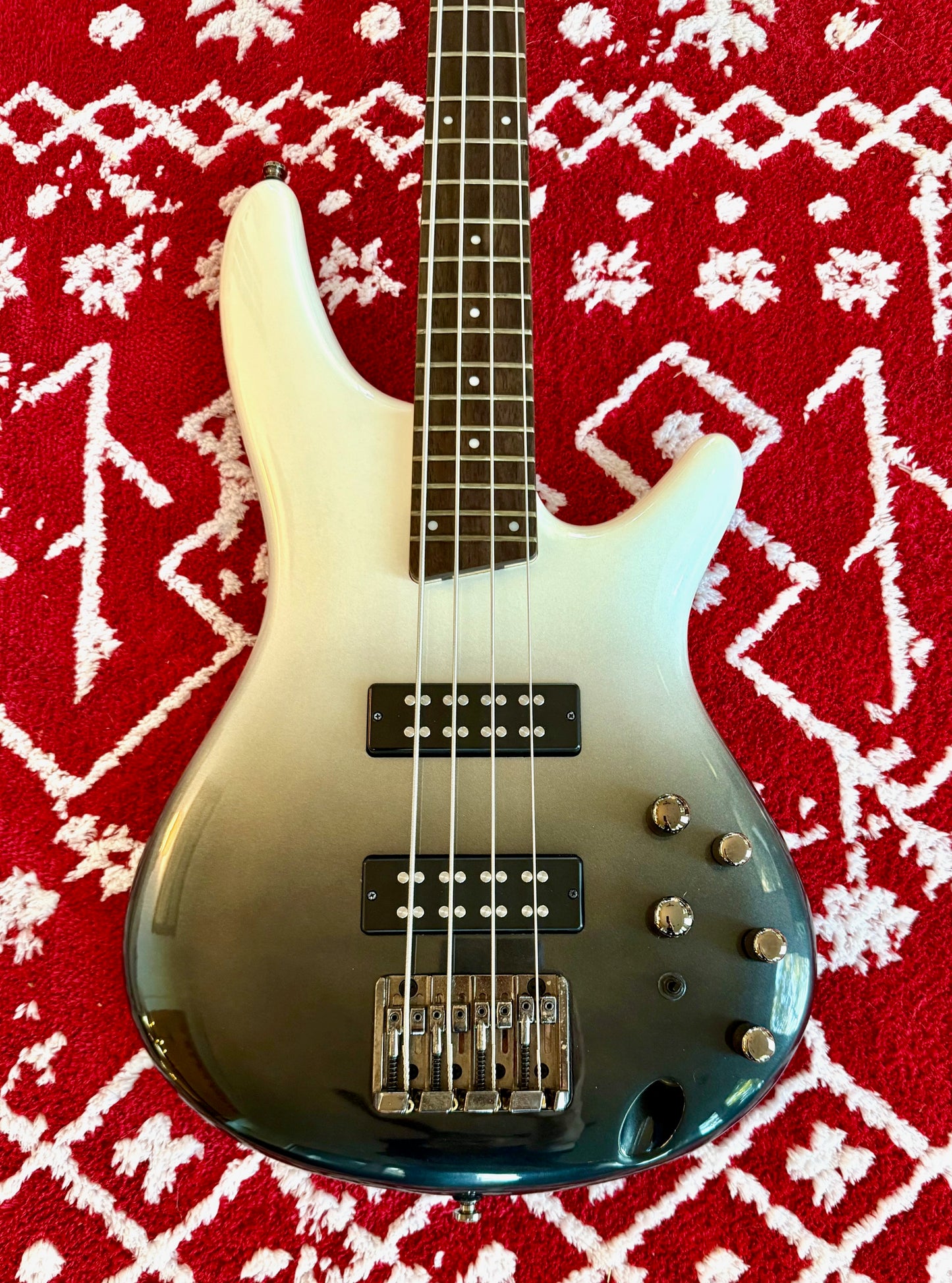 Ibanez SR300E 1P-01 Electric Bass Guitar, Pearl Black Fade