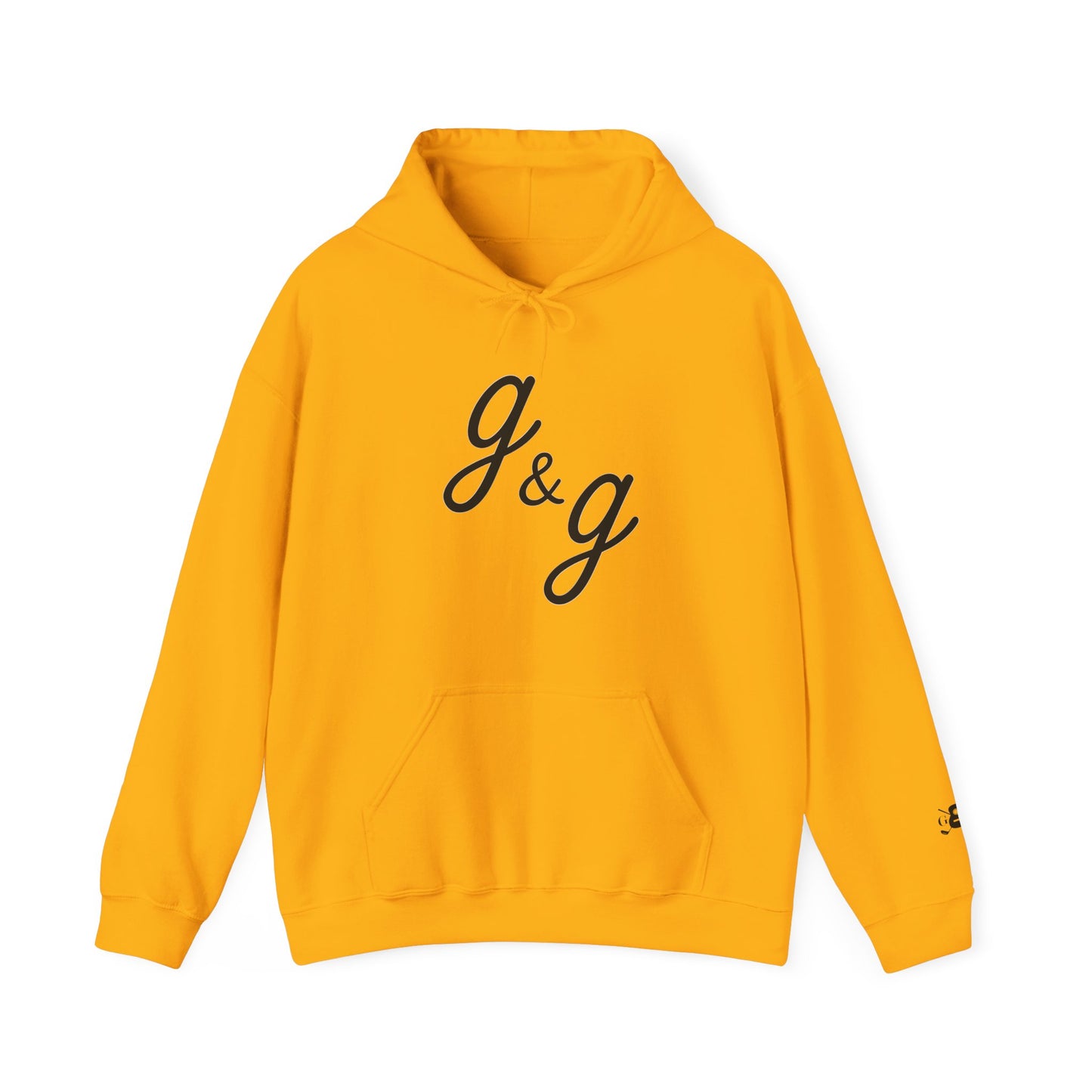 The "Lowercase" g&g Pro Black Logo Heavy Blend™ Hooded Sweatshirt