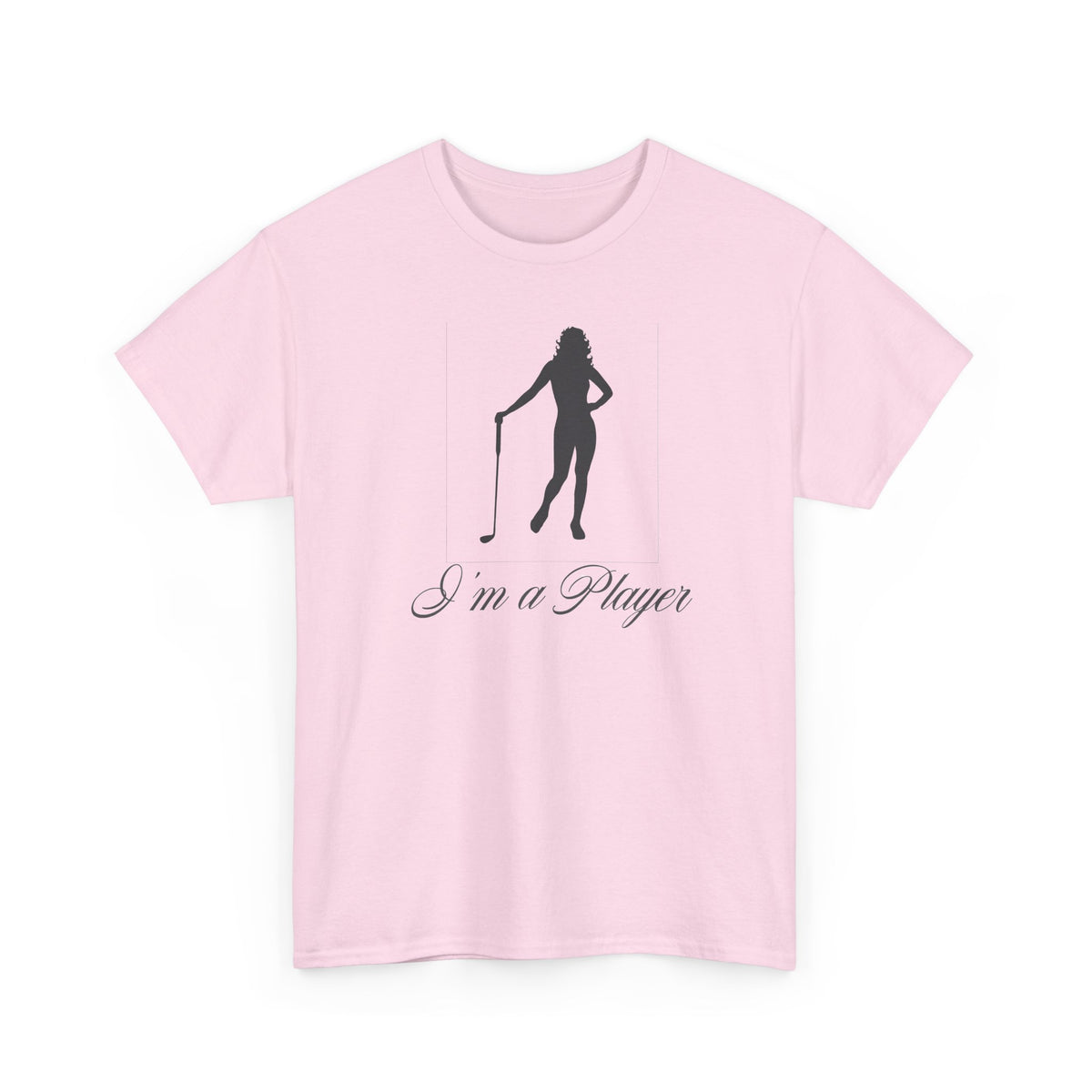 All Cotton "I'm a Player" golf girl Black Logo