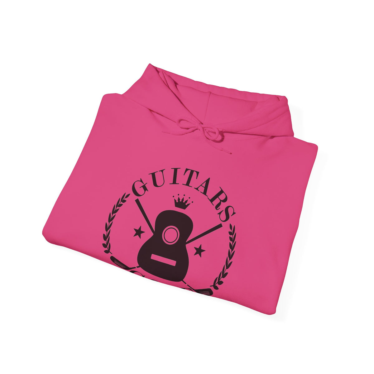 "Guitars & Golf" Logo Black Front Heavy Blend™ Hooded Sweatshirt