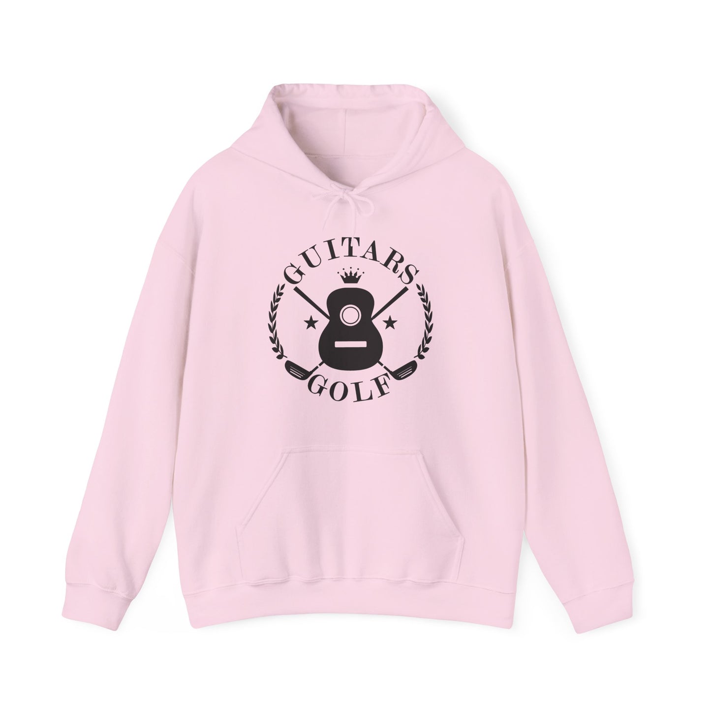 "Guitars & Golf" Logo Black Front Heavy Blend™ Hooded Sweatshirt