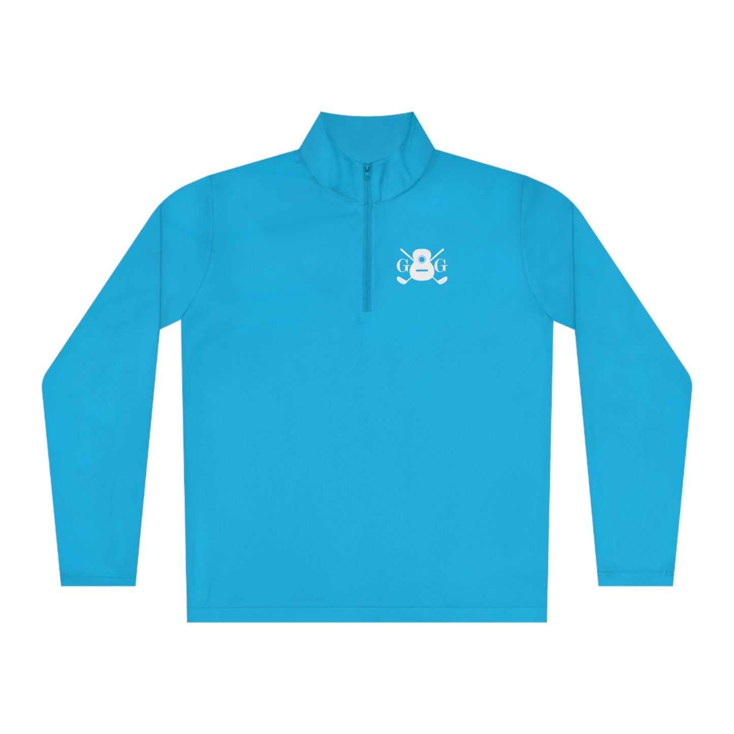 "GG" White Logo Unisex Quarter-Zip Sport-Tek Pullover