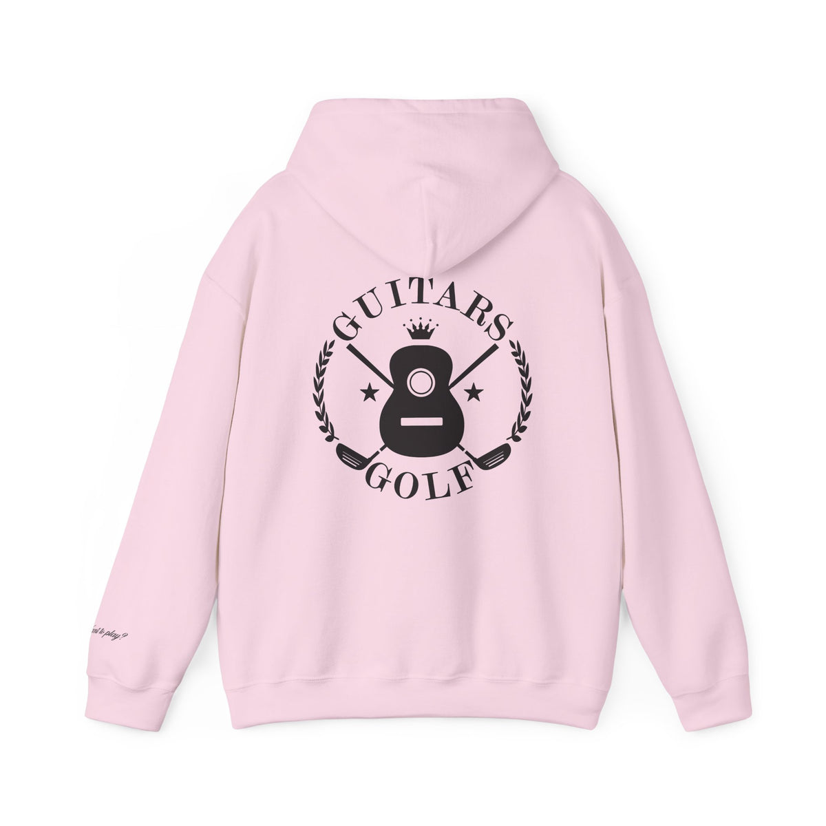 "guitars&golf" Black Logo Heavy Blend™ Hooded Sweatshirt