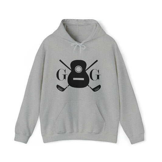 "GG" Logo Black on Your Color Choice Unisex Heavy Blend™ Hooded Sweatshirt