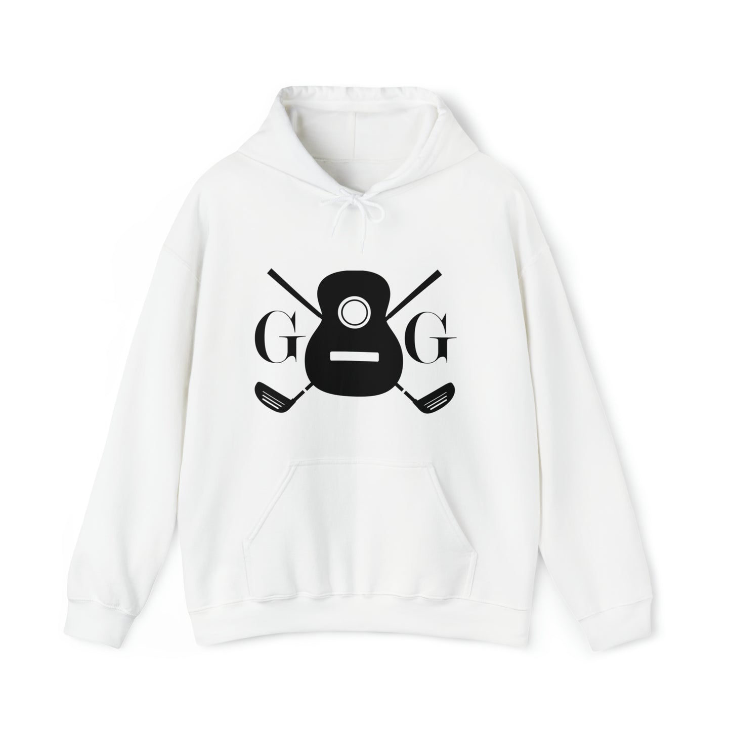 "GG" Logo Black on Your Color Choice Unisex Heavy Blend™ Hooded Sweatshirt