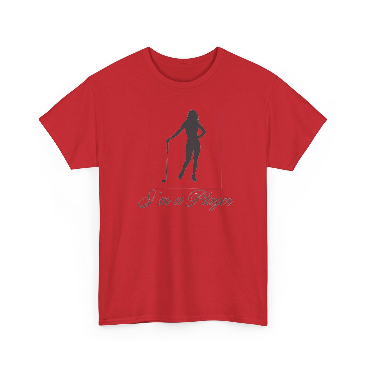 All Cotton "I'm a Player" golf girl Black Logo