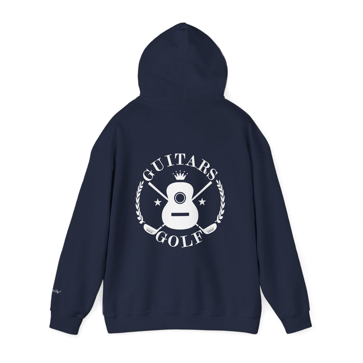"guitars&golf" White Logo Heavy Blend™ Hooded Sweatshirt
