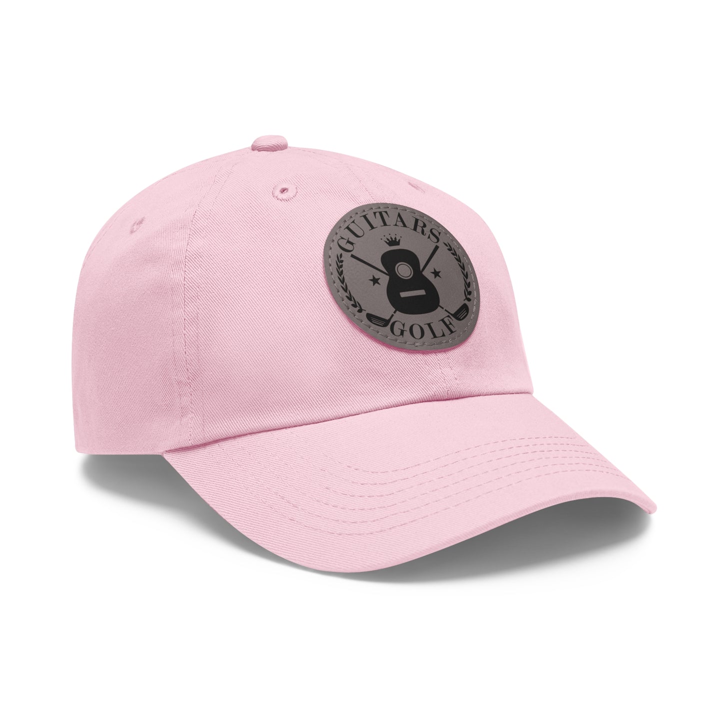 "Guitars and Golf" Logo Dad Hat with Leather Patch