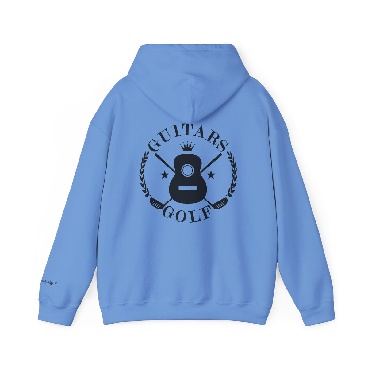 "guitars&golf" White Logo Heavy Blend™ Hooded Sweatshirt