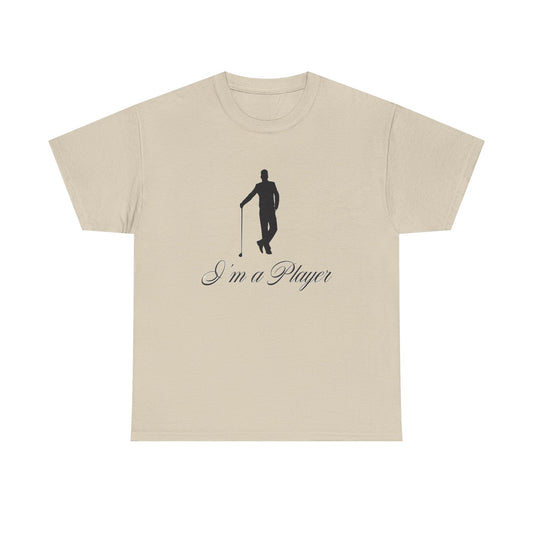 "I'm a Player" Golf Guy Black Logo Tee