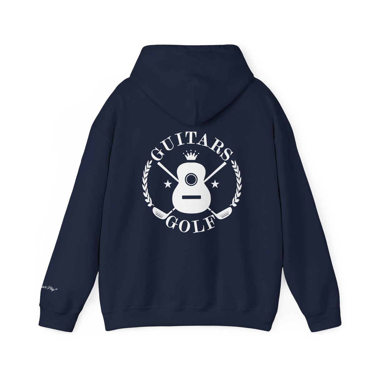 "guitars&golf" White Logo Heavy Blend™ Hooded Sweatshirt