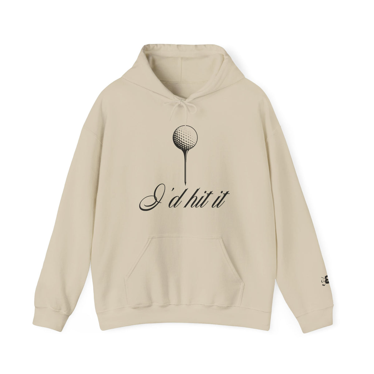 "I'd Hit It" Black Logo Heavy Blend™ Hooded Sweatshirt