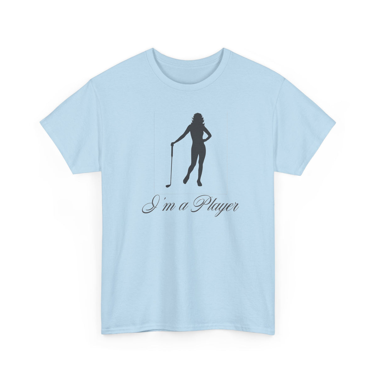 All Cotton "I'm a Player" golf girl Black Logo