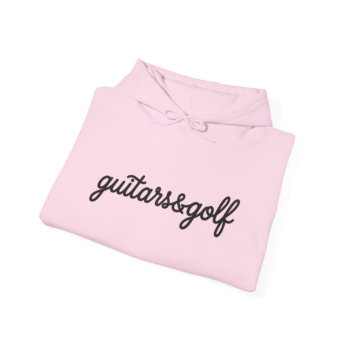 "guitars&golf" White Logo Heavy Blend™ Hooded Sweatshirt