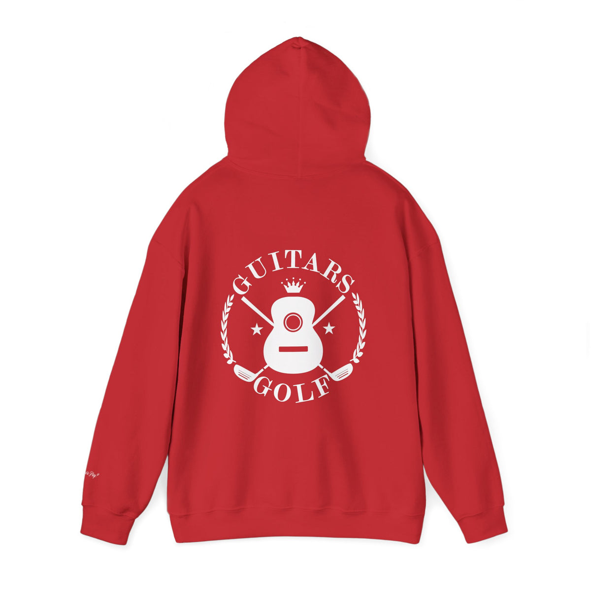 "guitars&golf" White Logo Heavy Blend™ Hooded Sweatshirt