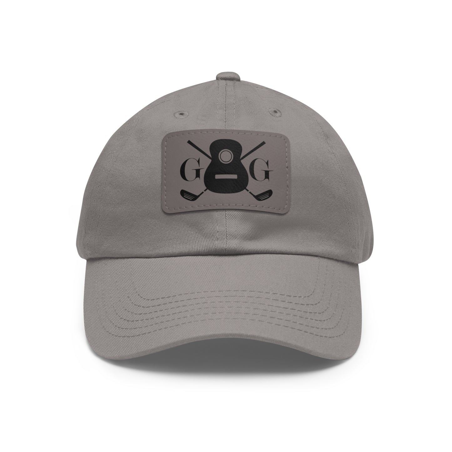 "G&G" Black Logo Leather Patch Hat on Your Color Choice