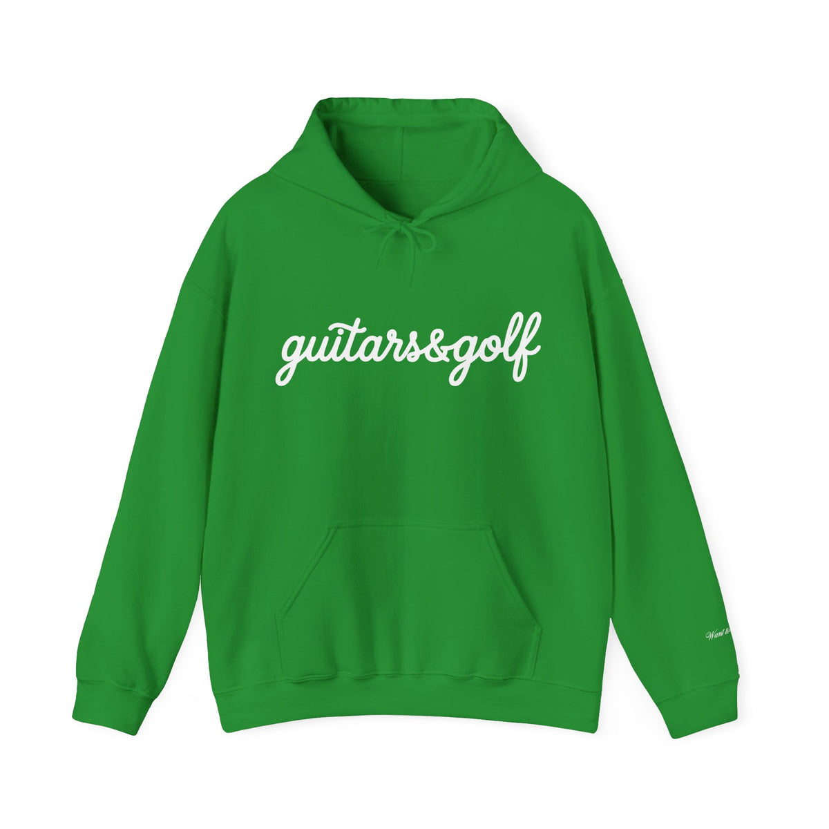 "guitars&golf" White Logo Heavy Blend™ Hooded Sweatshirt