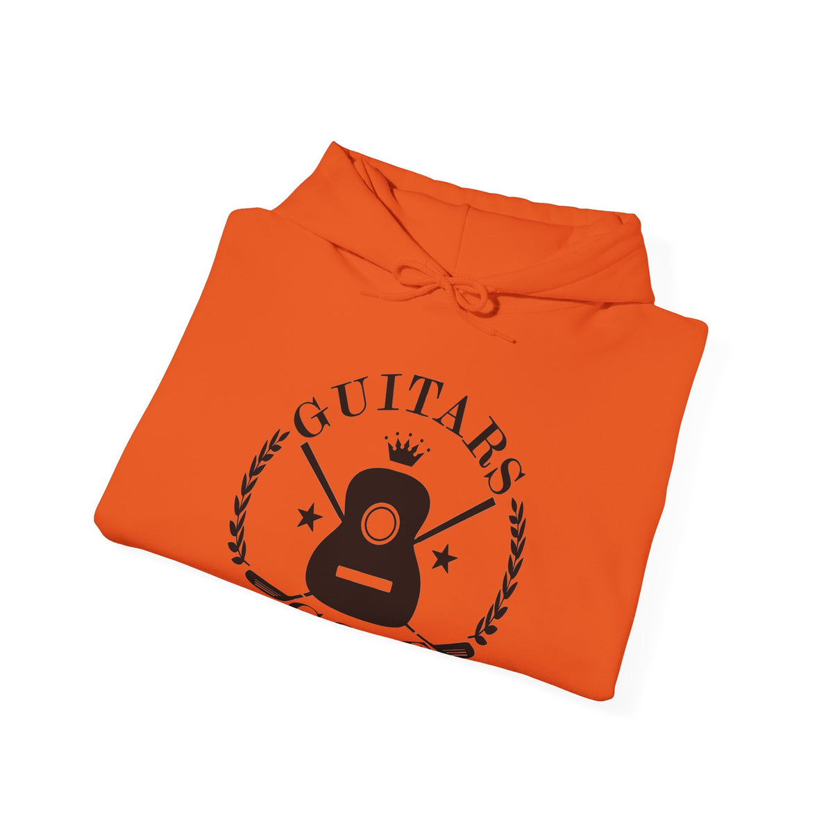 "Guitars & Golf" Logo Black Front Heavy Blend™ Hooded Sweatshirt