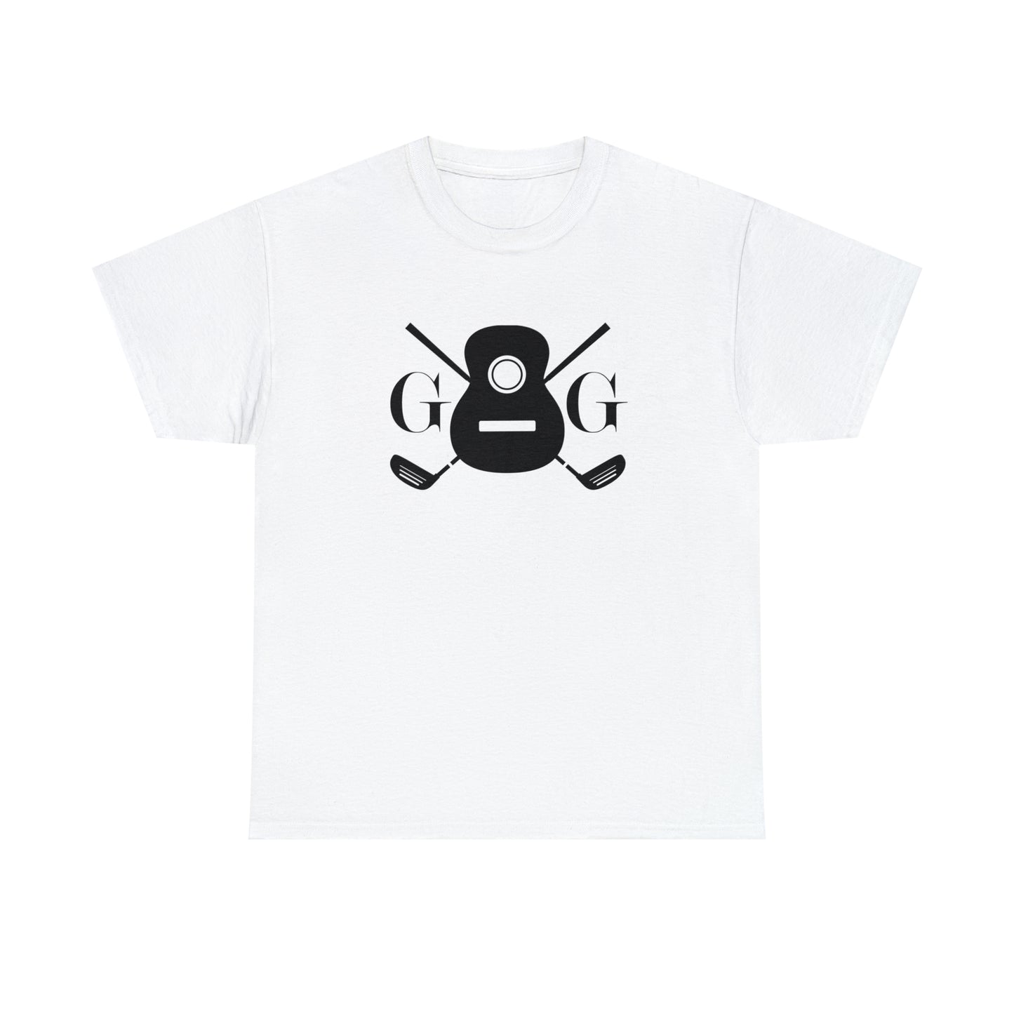 "GG" Black Front Logo on Your Color Choice Unisex Heavy Cotton Tee