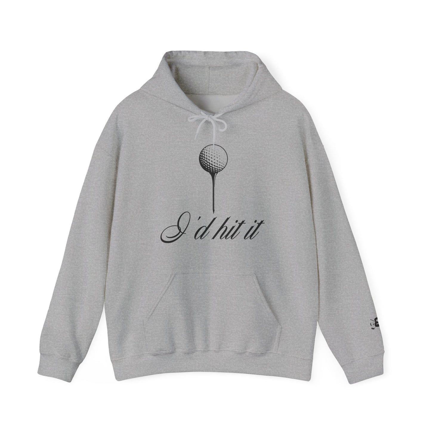 "I'd Hit It" Black Logo Heavy Blend™ Hooded Sweatshirt
