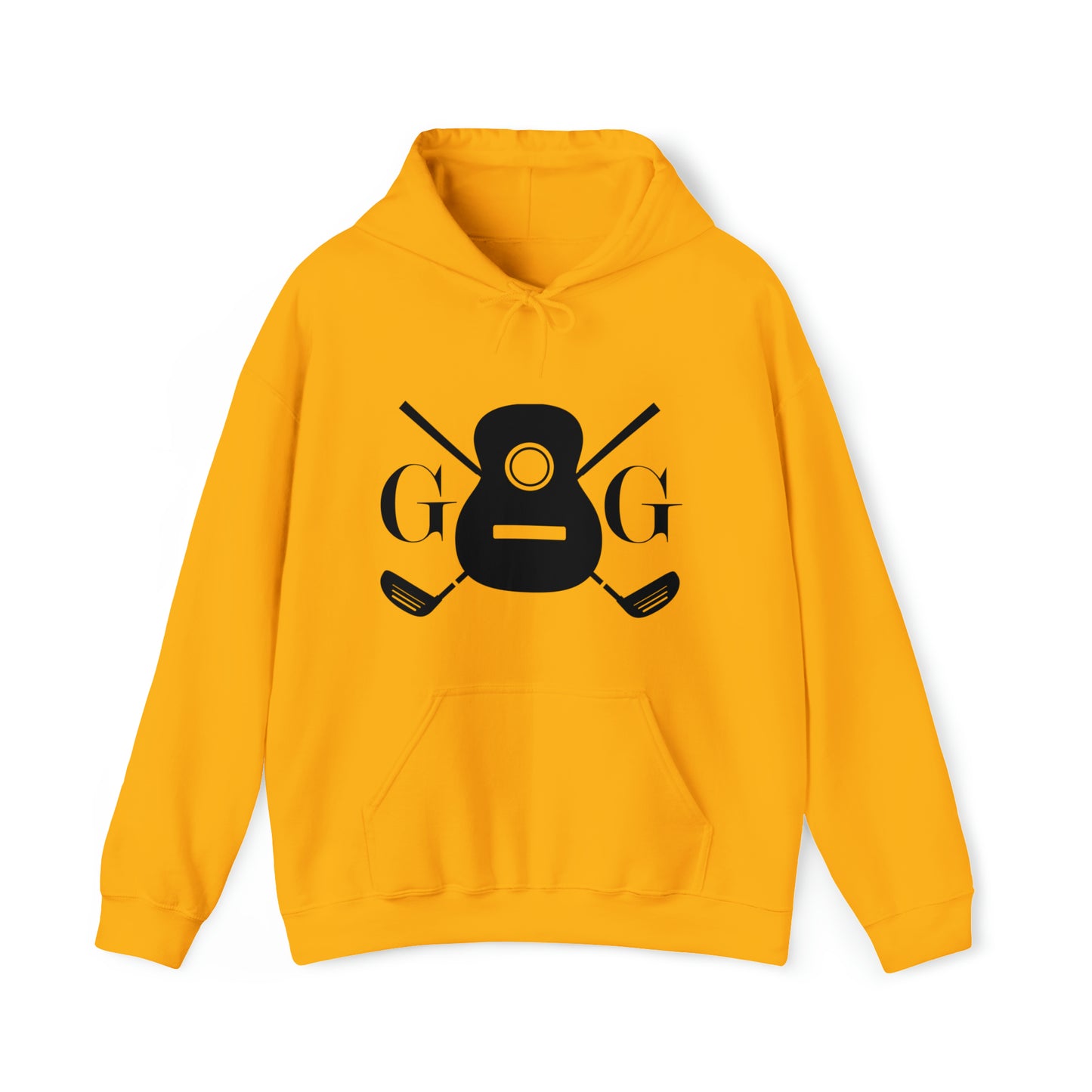 "GG" Logo Black on Your Color Choice Unisex Heavy Blend™ Hooded Sweatshirt