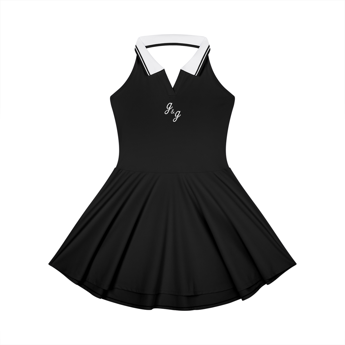 The "Yes" g&g GSport Collared Halter Ball Dress