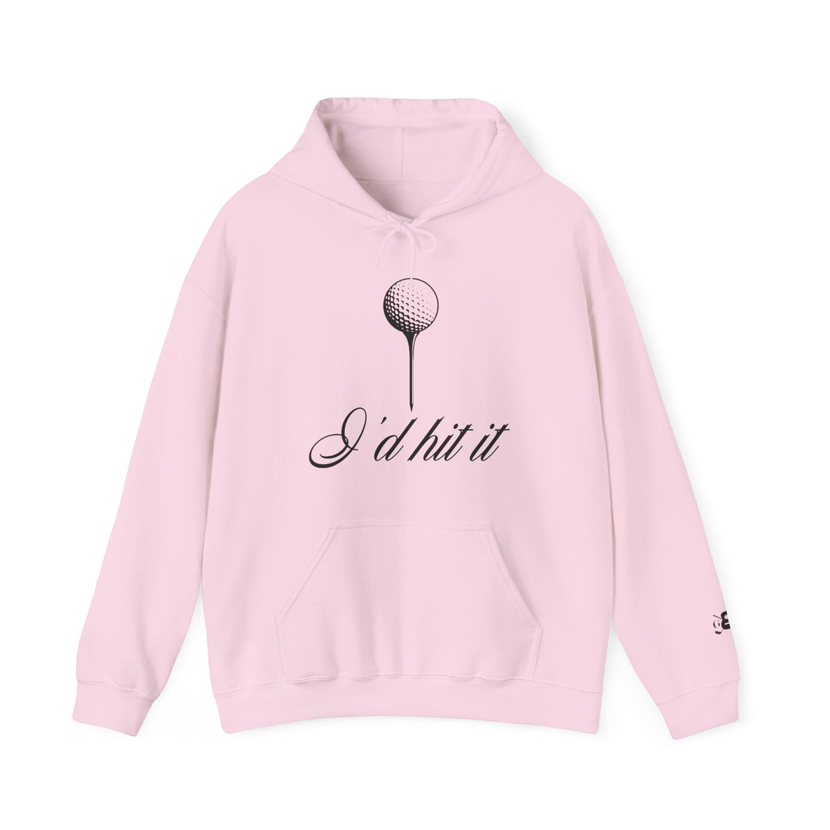 "I'd Hit It" Black Logo Heavy Blend™ Hooded Sweatshirt