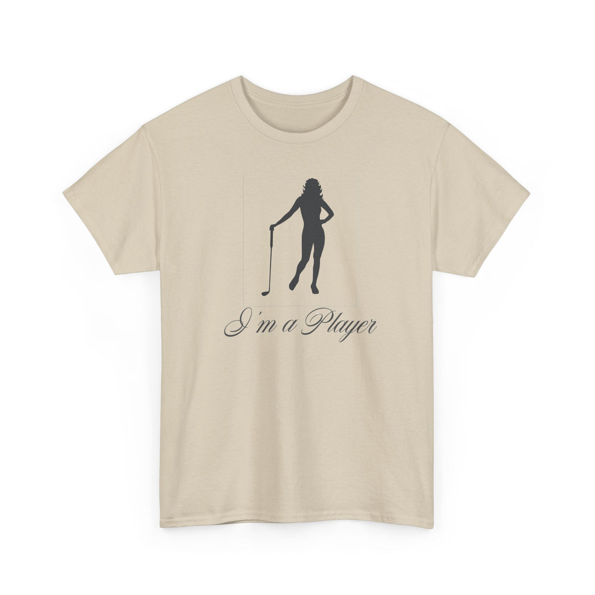 All Cotton "I'm a Player" golf girl Black Logo