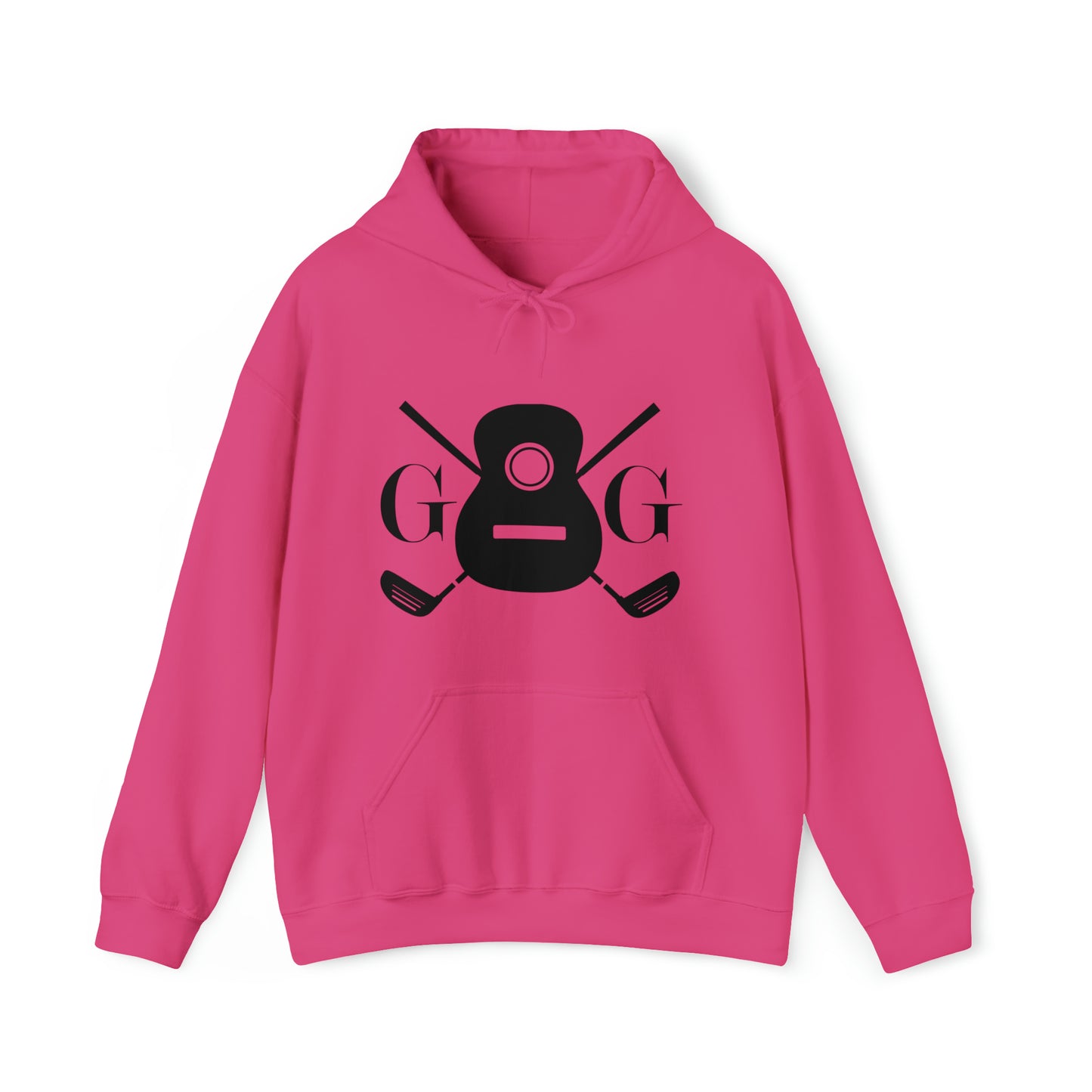 "GG" Logo Black on Your Color Choice Unisex Heavy Blend™ Hooded Sweatshirt