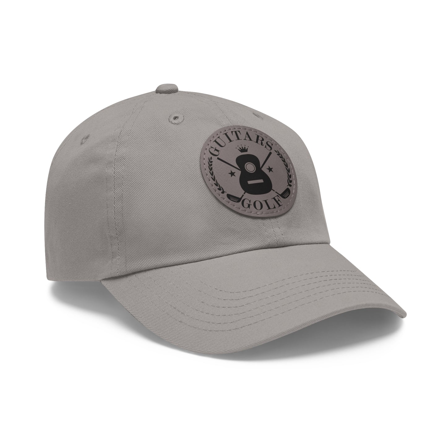 "Guitars and Golf" Logo Dad Hat with Leather Patch