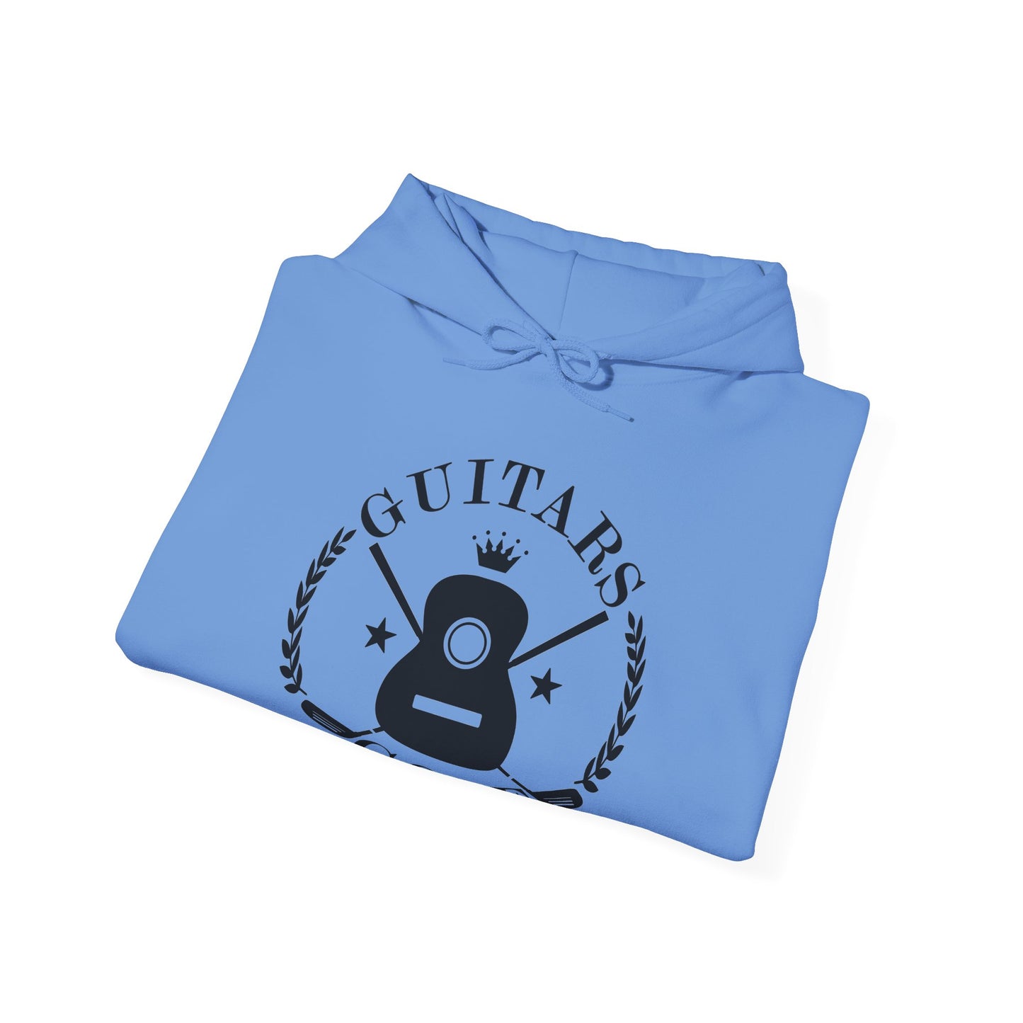 "Guitars & Golf" Logo Black Front Heavy Blend™ Hooded Sweatshirt