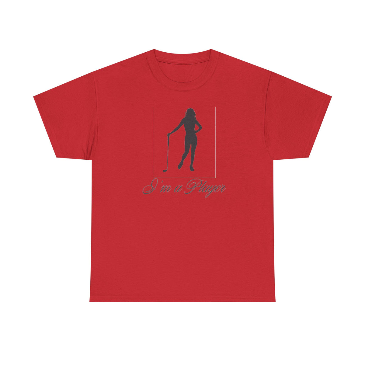 All Cotton "I'm a Player" golf girl Black Logo