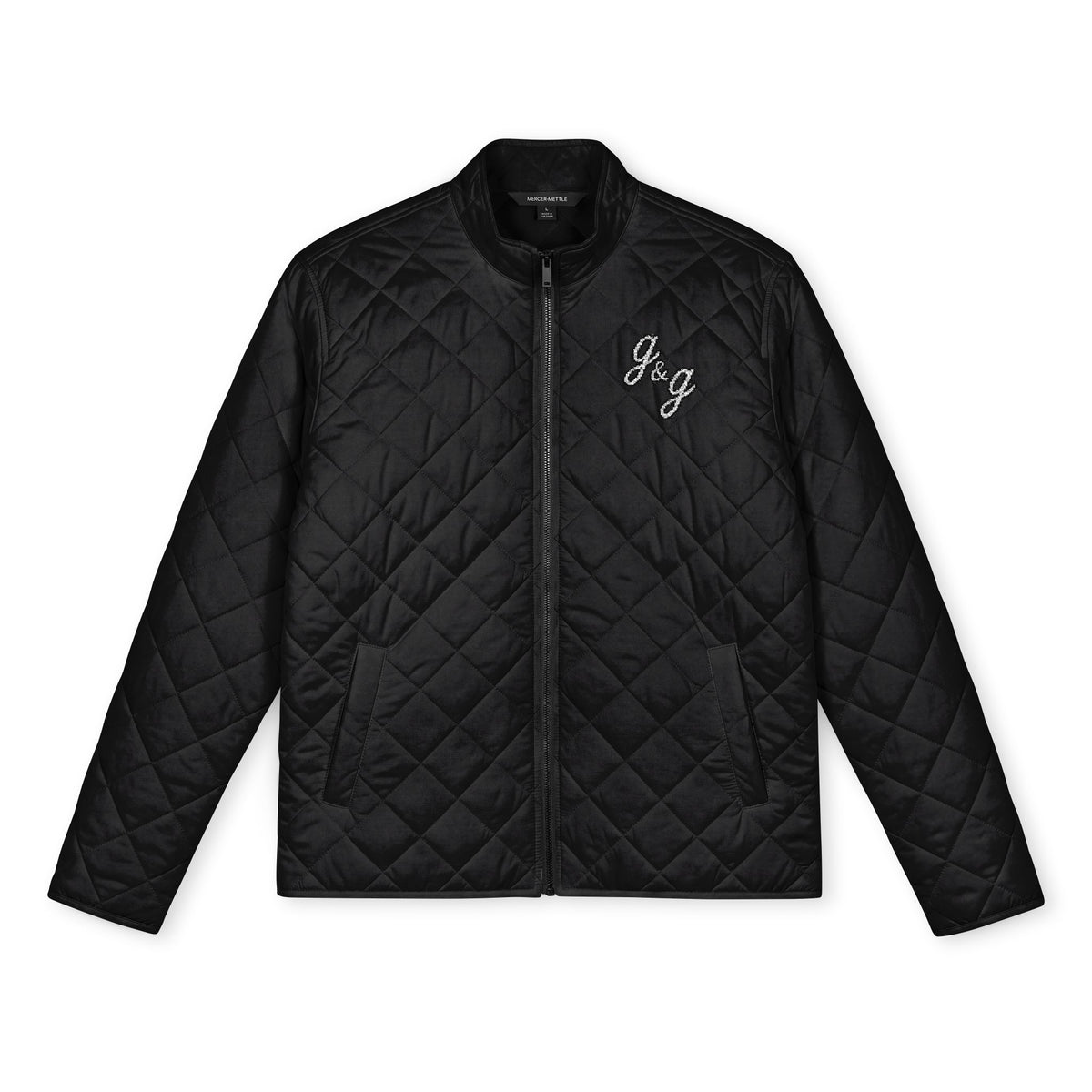 The "Monogram" Embroidered Quilted Custom Full-Zip Jacket