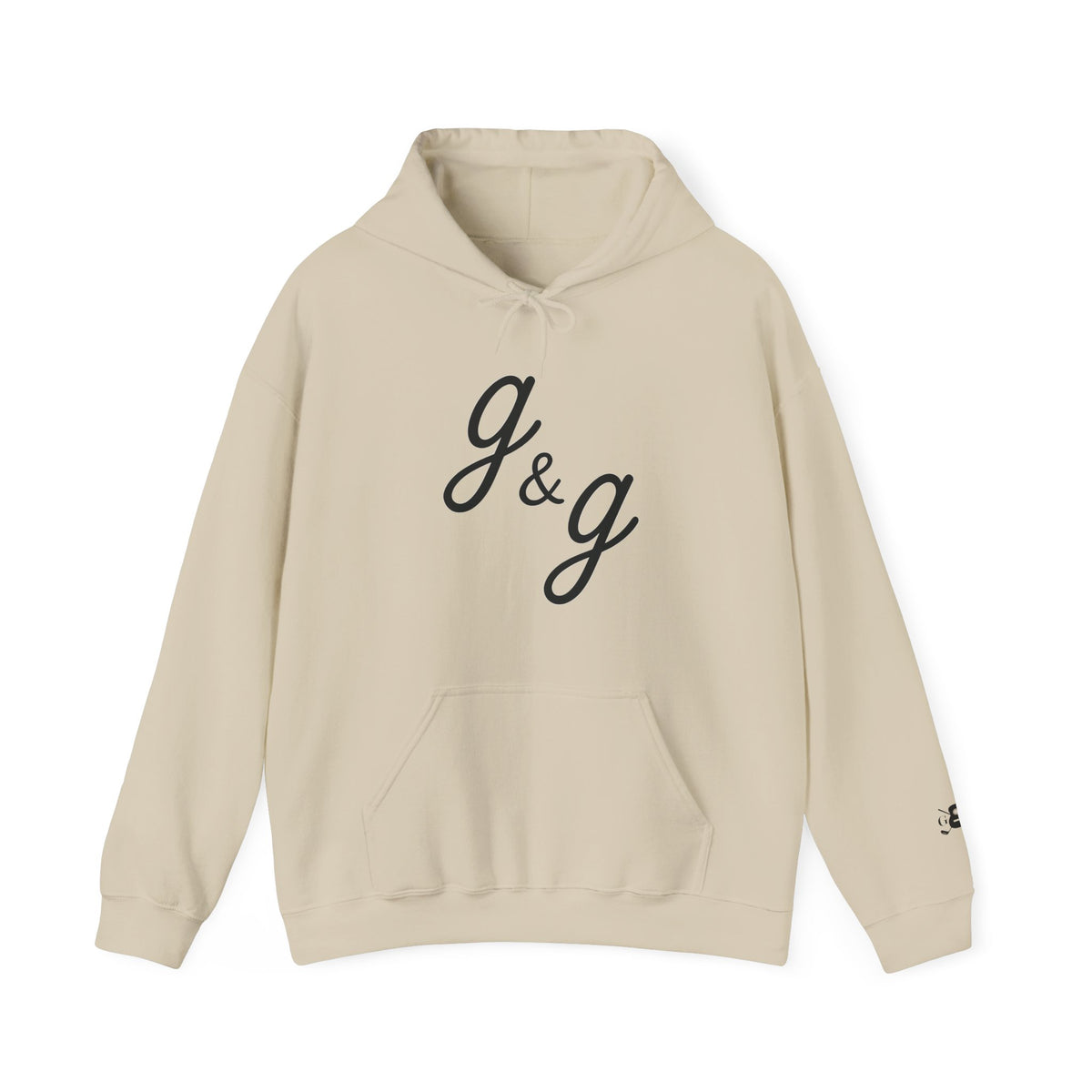 The "Lowercase" g&g Pro Black Logo Heavy Blend™ Hooded Sweatshirt