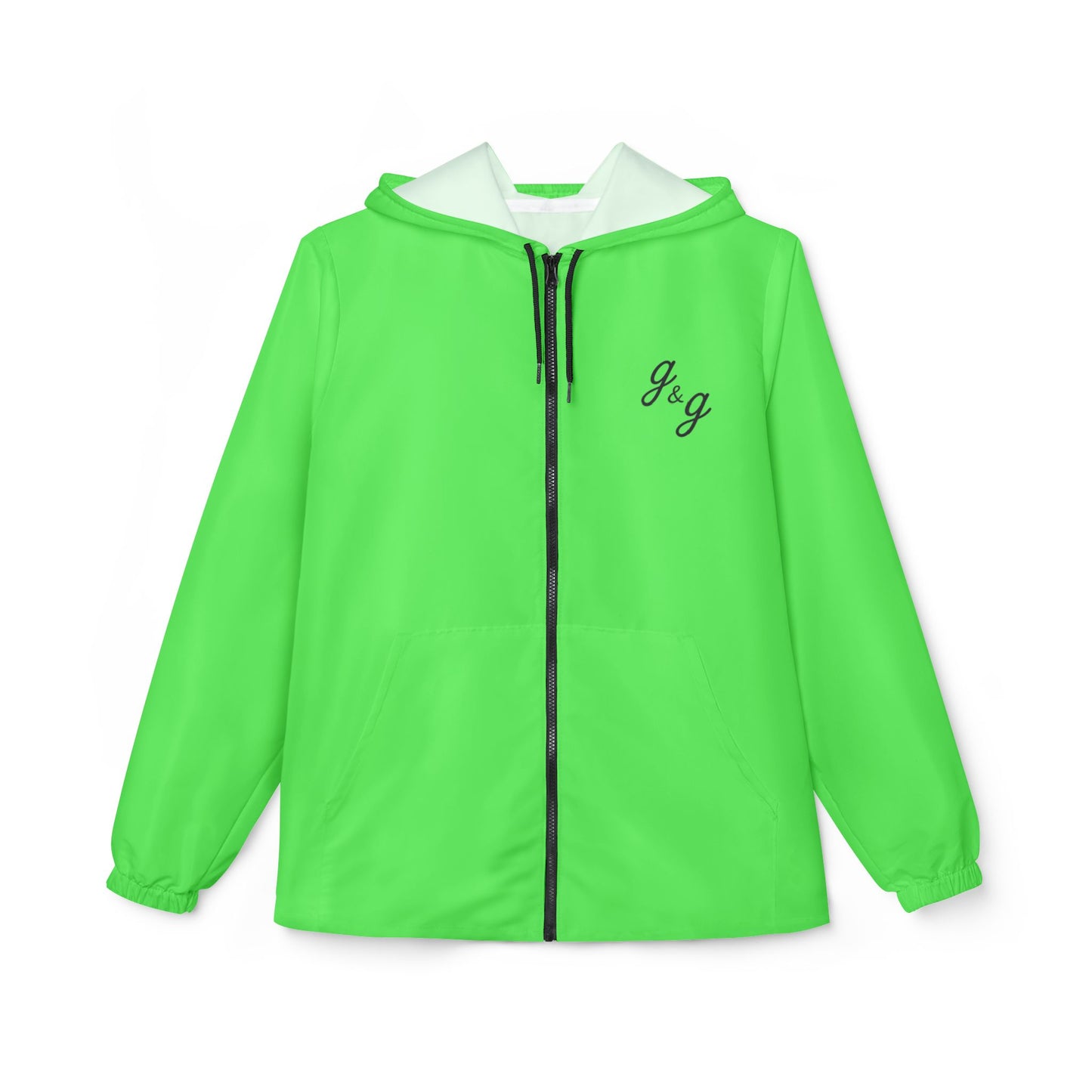"Color Wheel" g&g Unisex Windbreaker Jacket in Green!
