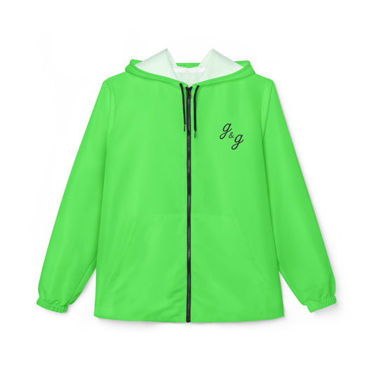 "Color Wheel" g&g Unisex Windbreaker Jacket in Green!