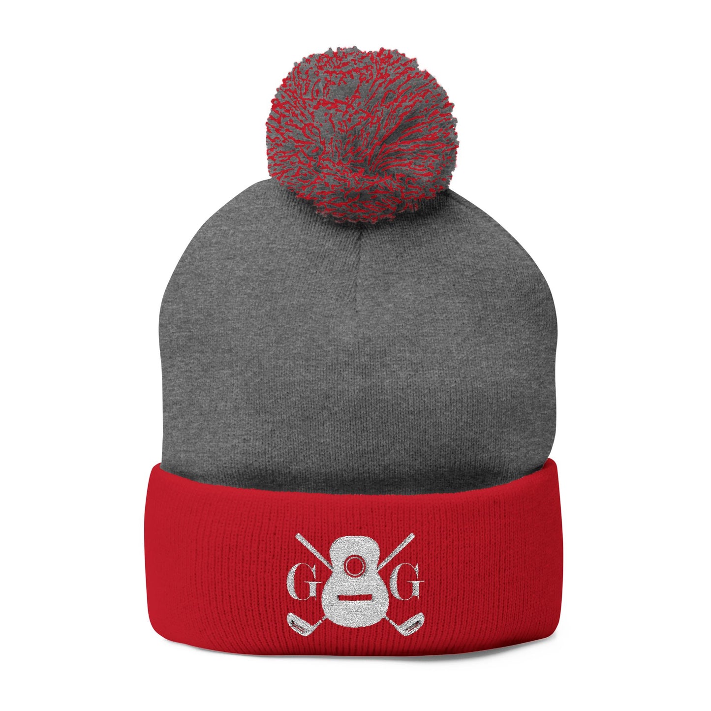 The "Ralphy" G&G Embroidered Pom-Pom Knit Cap