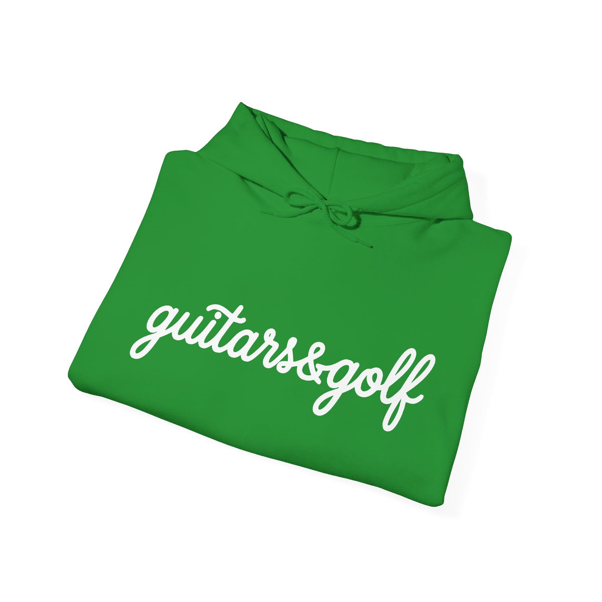 "guitars&golf" White Logo Heavy Blend™ Hooded Sweatshirt