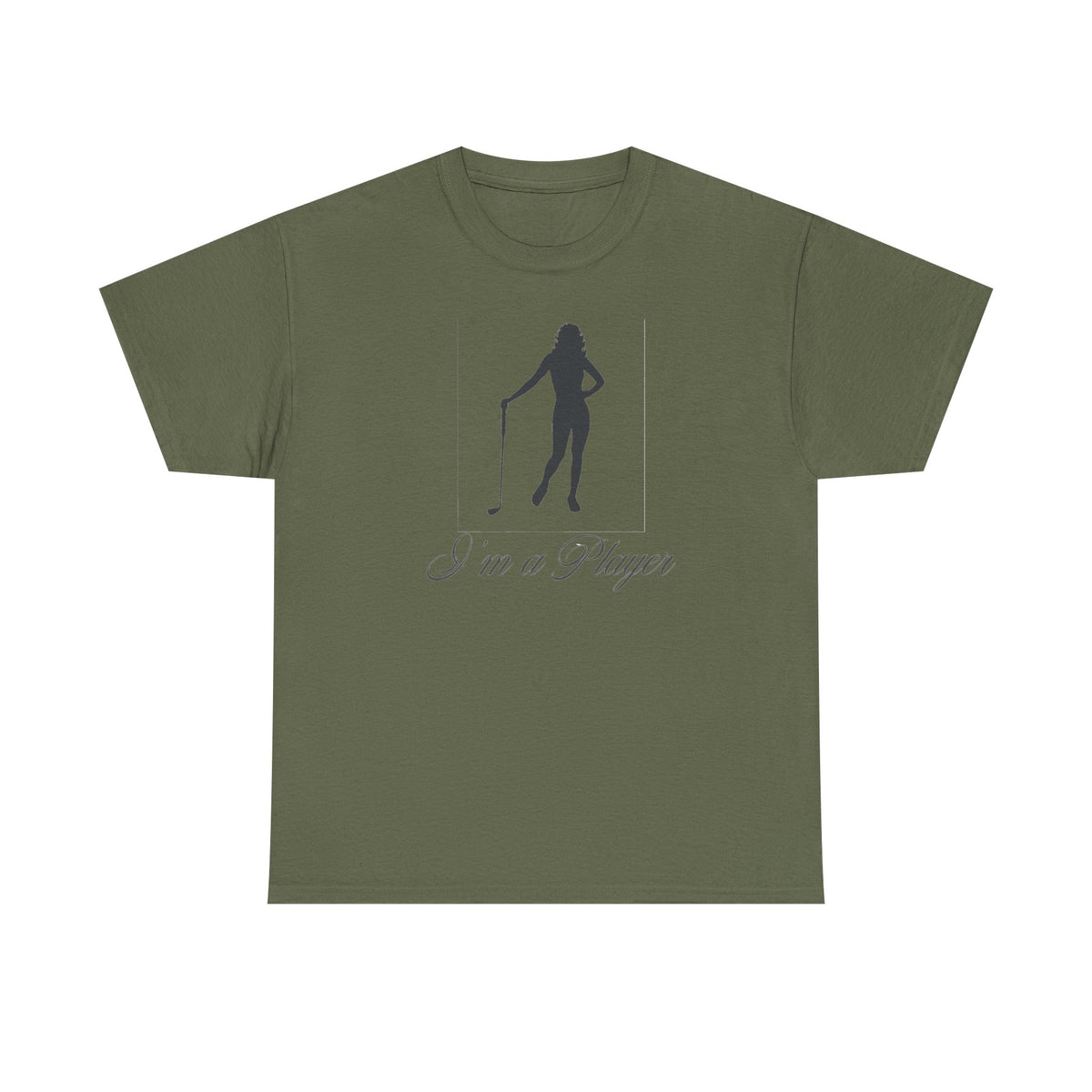All Cotton "I'm a Player" golf girl Black Logo