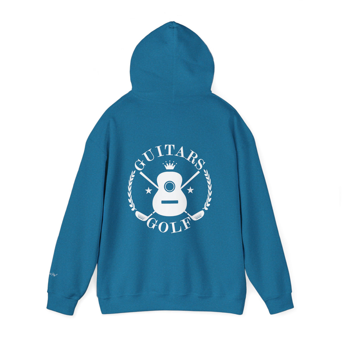 "guitars&golf" White Logo Heavy Blend™ Hooded Sweatshirt