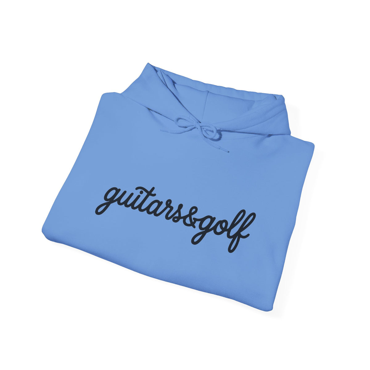 "guitars&golf" White Logo Heavy Blend™ Hooded Sweatshirt