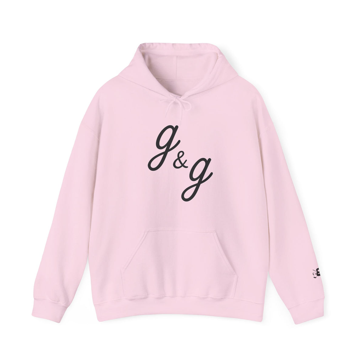The "Lowercase" g&g Pro Black Logo Heavy Blend™ Hooded Sweatshirt