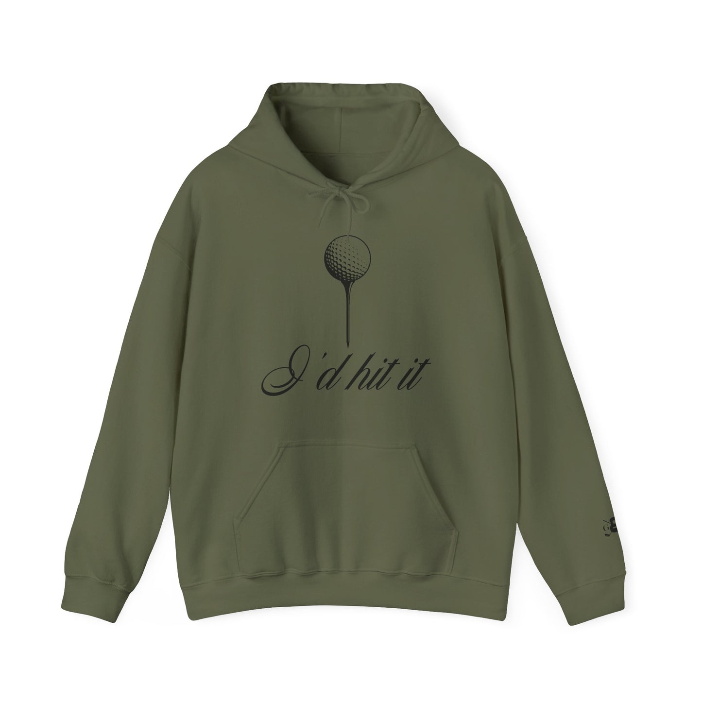 "I'd Hit It" Black Logo Heavy Blend™ Hooded Sweatshirt